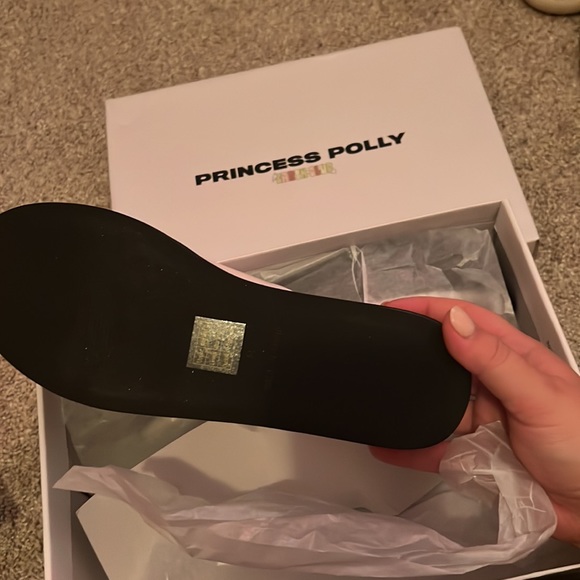 NWT Princess Polly Britta Platform Sandals / white, size 8 - Picture 5 of 5
